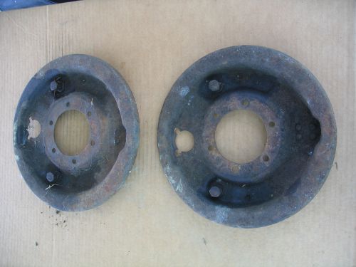 Series land rover front axle brake backing plates for small diameter drum, (swb)