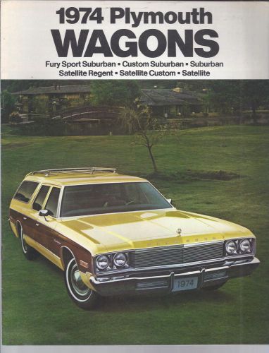 1974 plymouth wagons sales brochure