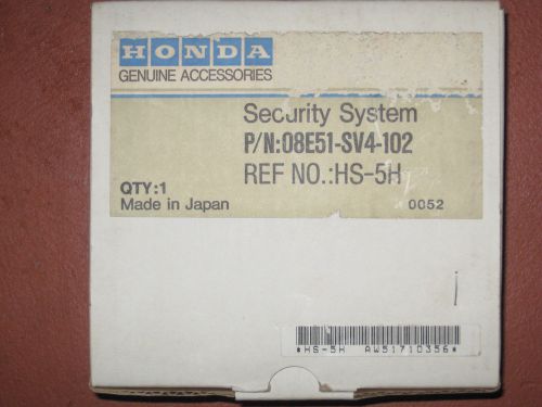 Honda genuine parts oem security system 08e51-sv4-102