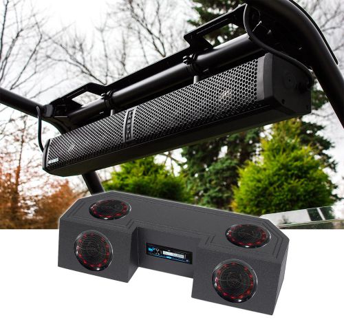 Hifonics tps-10 ten-speaker waterproof bluetooth atv/utv soundbar+free enclosure