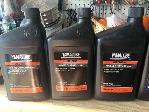 Yamalube marine gearcase lube (3)  quart bottle lots