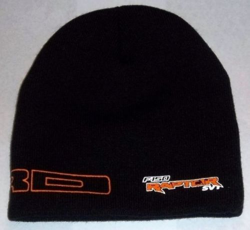Black &amp; orange color 2010 2011 2012 2013 14 ford f150 raptor svt beanie hat cap!