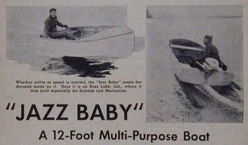 12&#039; utility runabout row/outboard 1943 plans *jazz baby