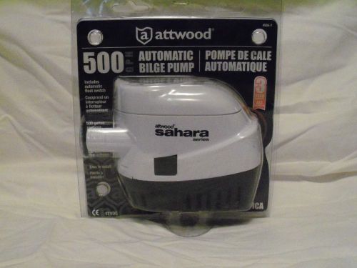 Attwood automatic bilge pump , sahara series , 500 gph , new but package opened