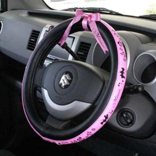 F/s new disney minnie mouse auto car steering wheel cover from japan