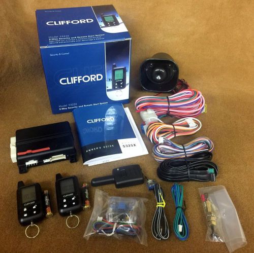 New clifford 5325x 2-way security &amp; remote start system by directed viper 5305v