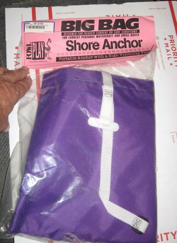 Big bag portable anchor with high visibility float for large personal watercraft