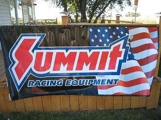 Summit racing nhra, nascar race banner