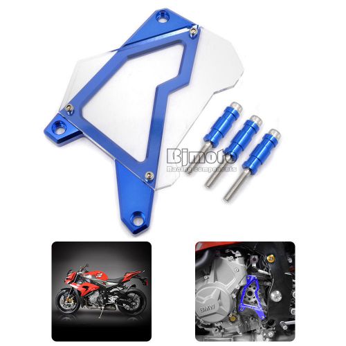Cnc front sprocket chain cover case for bmw s1000r s1000rr hp4 s1000xr blue