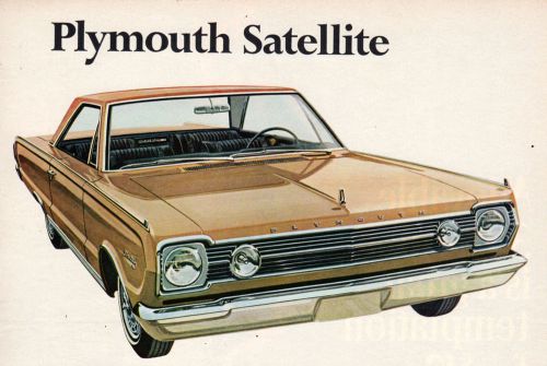 Vintage original 1966 plymouth satellite hardtop magazine ad 10&#034; x 13&#034;