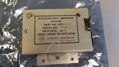 Malfunction warning system p/n 1876-1