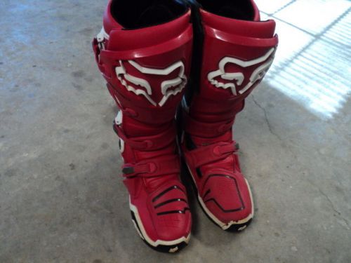 Sell Fox Instinct MX boots Red SIZE 11 