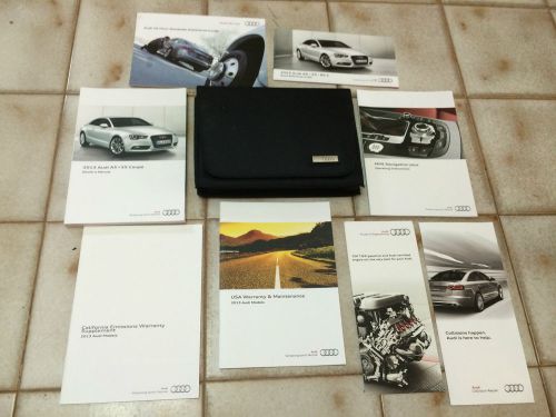 2013 audi a5/ s5 coupe owner manual ( free shipping )