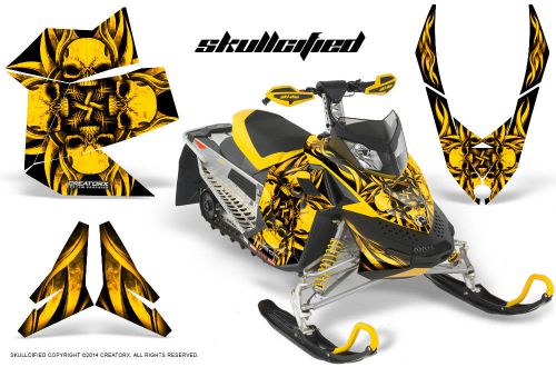 Ski-doo rev xp snowmobile sled creatorx graphics kit decals sfy