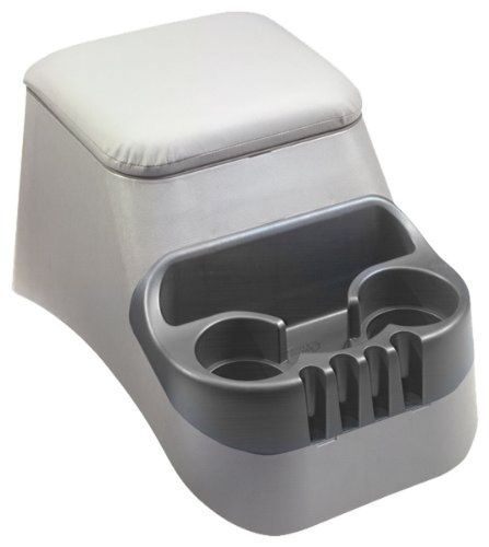 Tsi products 30015 clutter catcher grey bench seat console