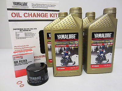 Yamaha full synthetic engine oil change &amp; filter kit 4 cyl rx-1, apex, attak, rx