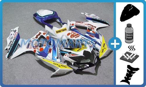 Bundle for suzuki gsxr 600 750 08 09 k8 injection body kit fairing windscreen aj