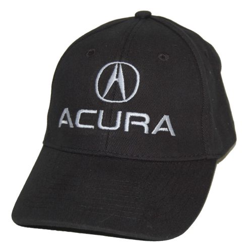Acura cotton twill black hat cap free shipping in a box