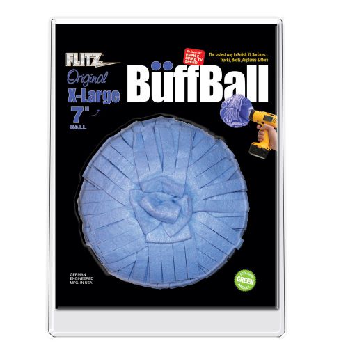 Flitz buff ball - extra large 7&#034; - blue -wb 201