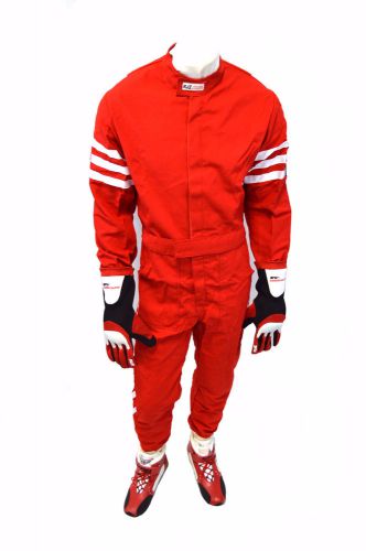 Rjs racing sfi 3-2a/1 new classic 1 piece suit 5x fire suit red 200040410