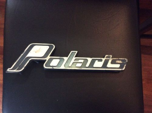 Vintage polaris snowmobile emblem