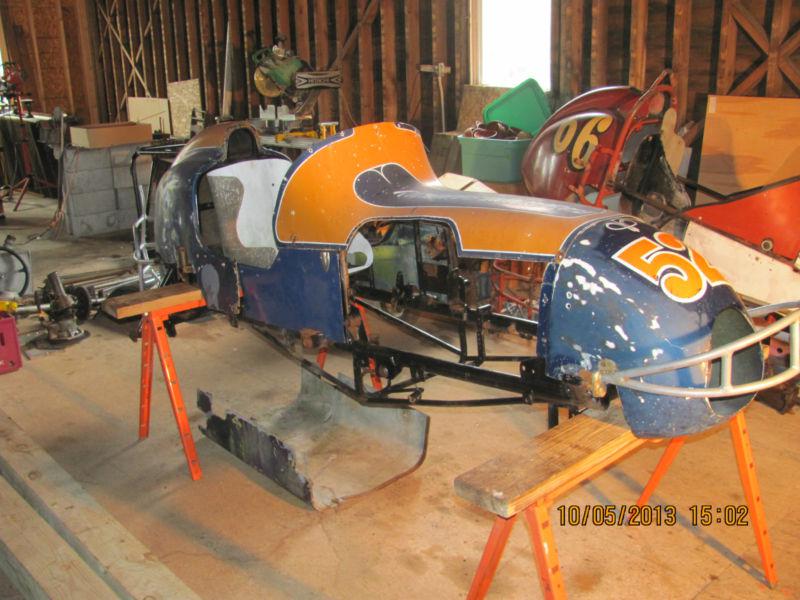 1950's midget race car with trailer, flathead v8-60 engine and parts