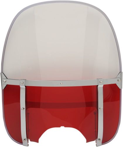 Drag ds-710317 red replacement windshield complete kit harley flh 1960-1984