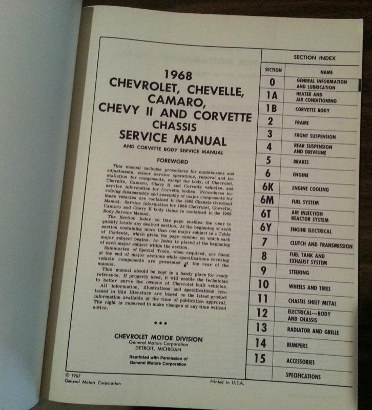 Download 1968 Chevelle Service Manual