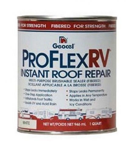 Rv trailer proflex instant roof repair white 1 quart geocel 24201