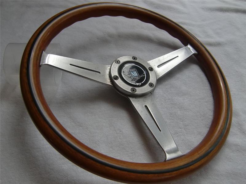 Nardi classic wood steering wheel vite polished 14.3i