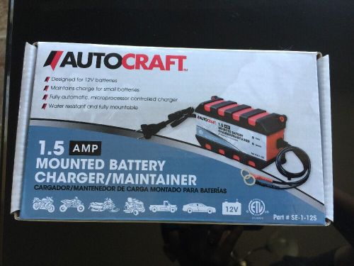 Autocraft trickle battery charger maintainer 1.5 amp ac-m15cr 12v car motorcycle