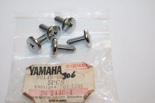 5 nos yamaha screws 90149-06007 1991-92 blaster warrior riva fender side cover