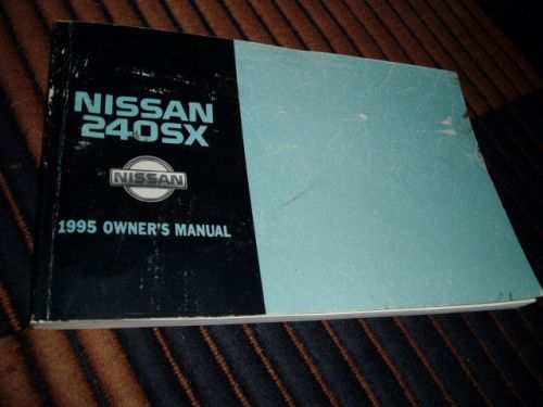 Nissan 240 sx 1995 original owners manual - very good condition