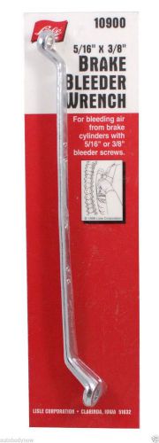 Lisle tools 10900 5/16&#034; &amp; 3/8&#034; brake bleeder wrench