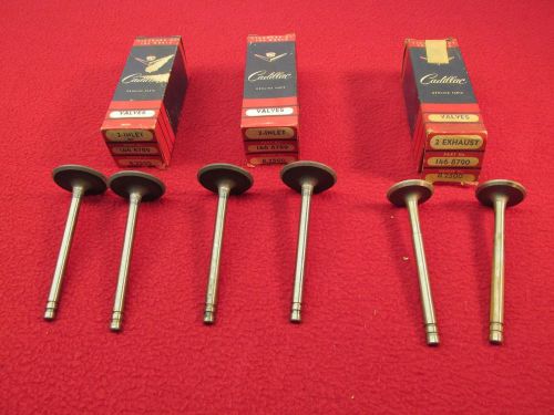 Nos 58 59 60 61 62 63 64 65 cadillac engine intake &amp; exhaust valves 2 groove