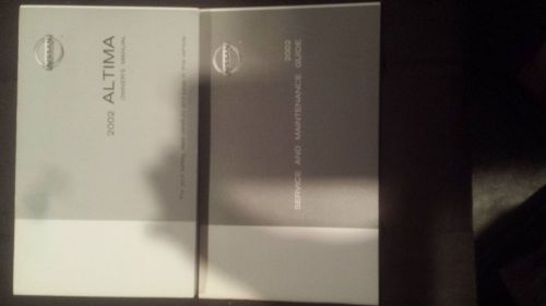 2002 nissan altima owner&#039;s manual and service guide