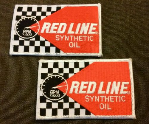 Red line oil racing patches offroad dirt nhra motocross drags nascar decals