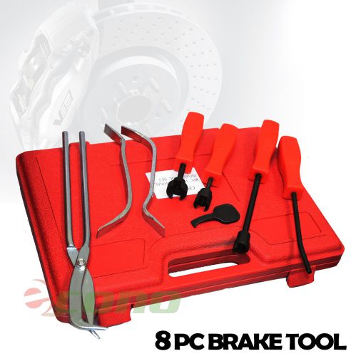 8pc brake drum pliers  brake spring installer removal retaining adjust spoons