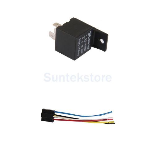Car truck auto automotive dc 12v 40a spdt relays &amp; harness socket 5pin 5 wire