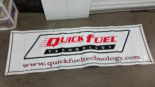 Quickfuel racing banners flags signs nhra drags nmca offroad hotrods dirt nascar