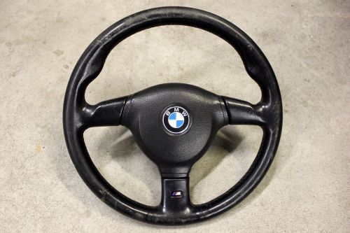 Bmw e36 oem m-technic 2 370mm leather steering wheel 318is 325i 328i