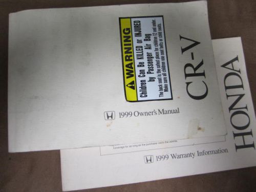 1999 honda cr-v owners manual oem 99 free shipping