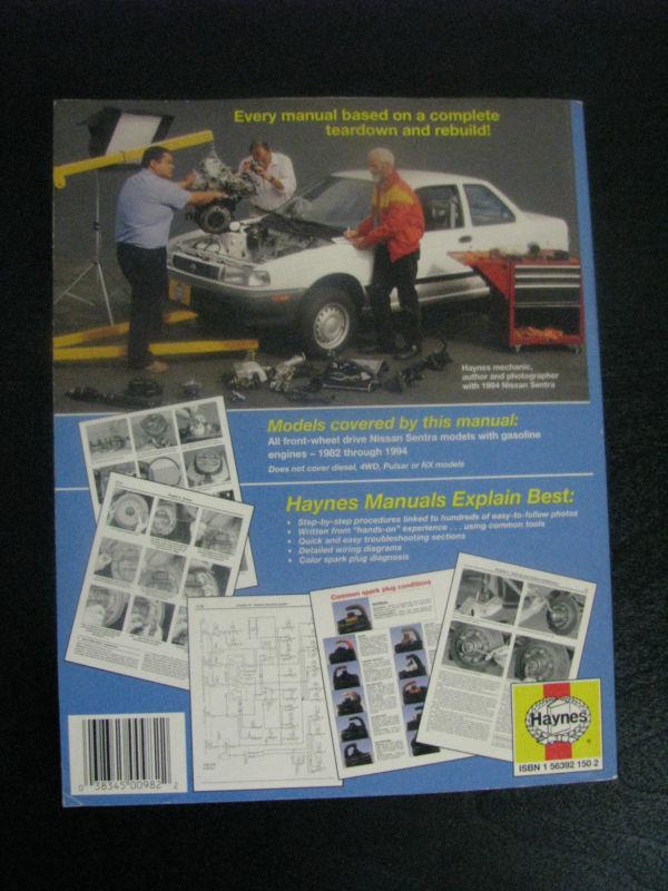 Buy Haynes Repair Manual Nissan Sentra 1982 thru 1990 motorcycle in Lake Villa, Illinois, US