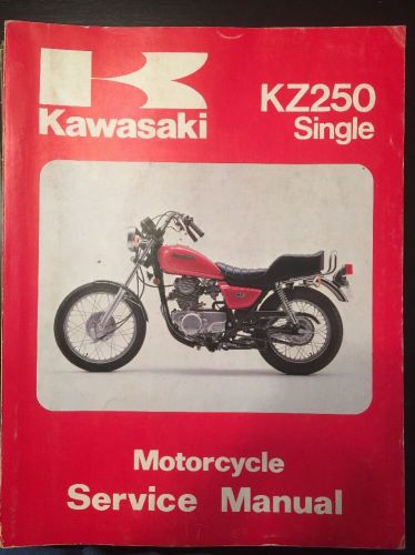 Purchase OEM Manual for 1980-1982 KZ250 single motorcycle in Nebraska, United States, for US $25.00