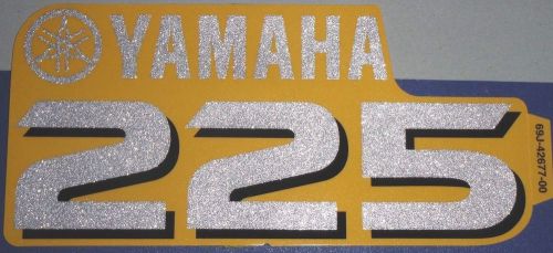 69j 42677 00 new yamaha graphic front 225 decal silver