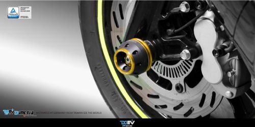 Dimotiv front axle sliders for bmw hp4 12-14 / s1000r 14-16 / s1000rr 09-14