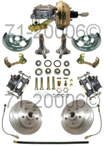 New complete front disc brake conversion kit fits 62-67 chevy ii &amp; nova