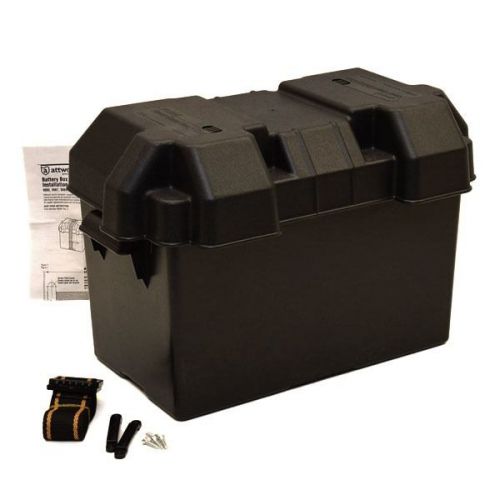 Attwood boat battery box 9067-1 | carver/marquis black 16 7/8 x 9 5/8 x 10 7/8