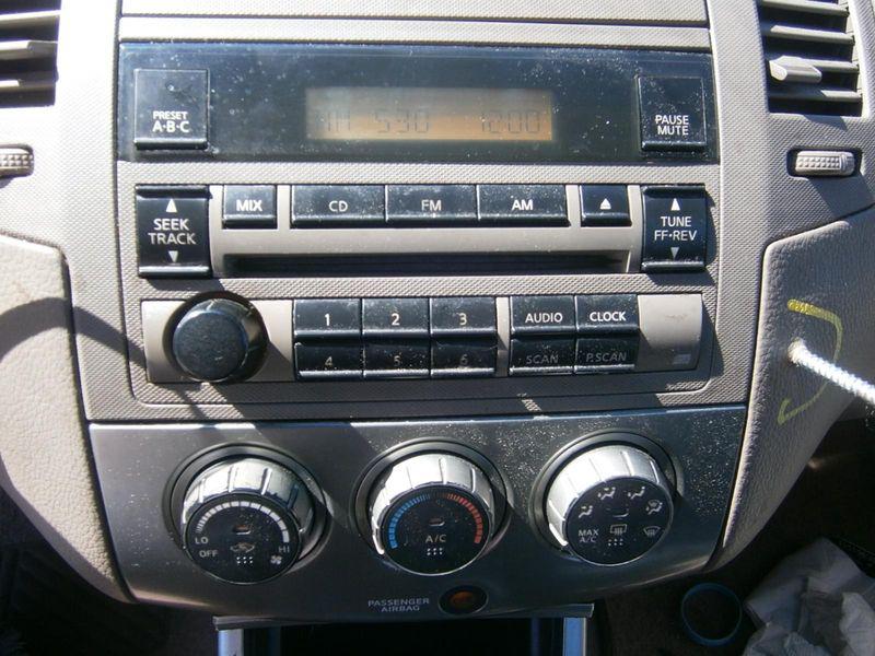 Nissan altima a/v equipment receiver, am-fm-stereo-single cd, std volume contr