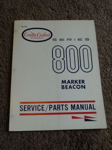 Cessna 800 marker beacon receiver arc r 33a service parts manual installation
